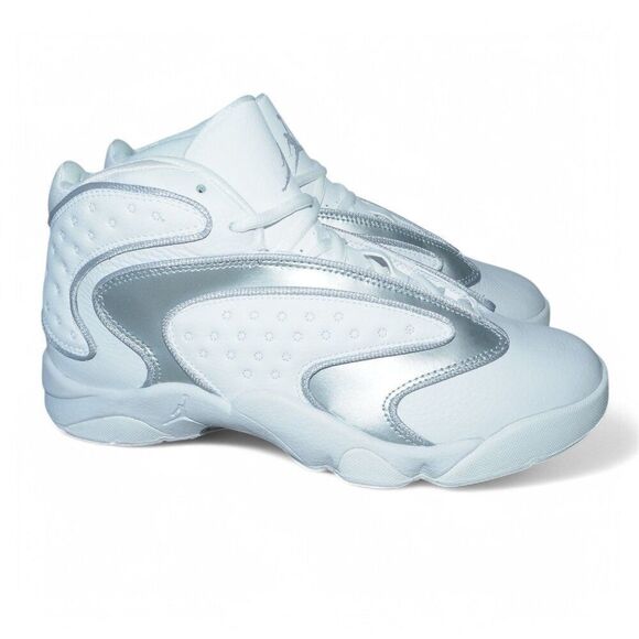Air Jordan OG 'White Metallic Silver' Basketball Shoes CW0907-100 Women's 9 - Picture 4 of 13